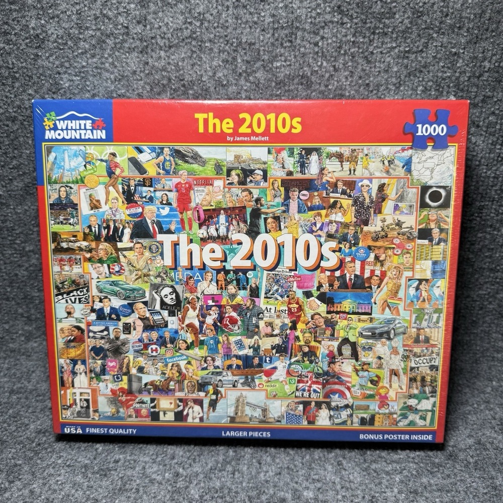 The 2010s 1000 Piece Puzzle Par Blanc Montagne 24"x36" White Mountain NEW